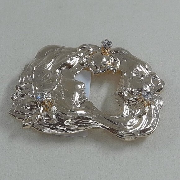 Vintage Kirk’s Folly Signed Gold-Tone “Lady of the Lake” Brooch - Picture 2 of 5